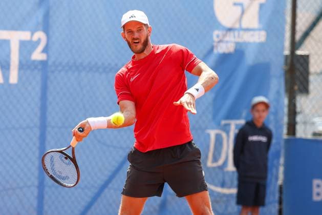 Maik Steiner (GER), ATP, Tennis Herren Challenger Schwaben Open, Herren, Tennis, Qualifikationsrunde, 17.08.2025 Augsburg Bayern Deutschland
