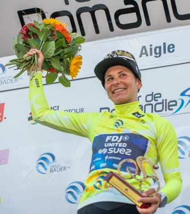 August 17, 2025, Aigle, Vaud, Switzerland: Aigle Switzerland, 08 17 2025: ELISE CHABBEY of Team FDJ - SUEZ wins the 4th edition of the Tour de Romandie during the 2025 Tour de Romandie Women. Aigle Switzerland - ZUMAd206 20250817_zip_d206_010 Copyright: xEricxDubostx