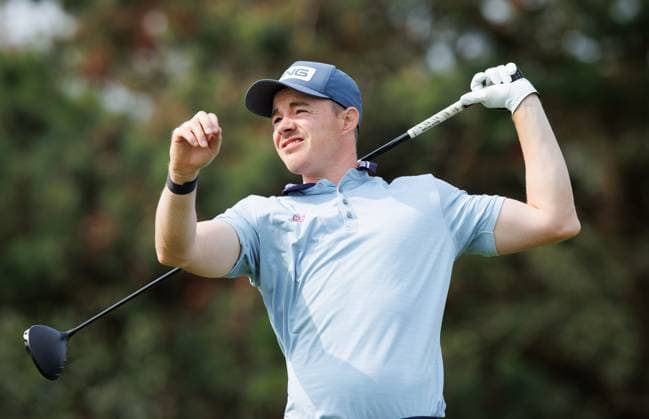 REPRO FREE *PRESS RELEASE NO REPRODUCTION FEE* EDITORIAL USE ONLY AIG Irish Men s Amateur Close Championships, Westport, Mayo 17 8 2025 Stuart Grehan Stuart Grehan 17 8 2025  Copyright: x INPHO TomxMaherx BI7I0044