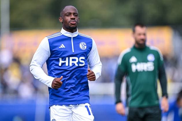 17.08.2025, Fussball, DFB-Pokal, 1.Runde, Saison 2025 2026, 1. Spieltag, Lok Leipzig - FC Schalke 04, Christopher Antwi-Adjei (FC Schalke 04) xRHR-FOTO YYx Copyright: KROEGER RHR-FOTOx RHR-FOTO YY