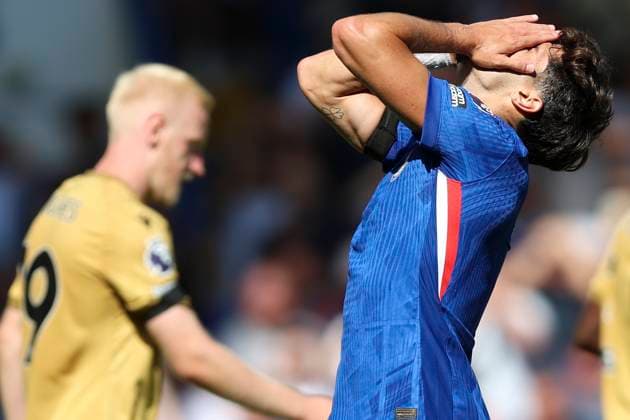 Chelsea v Crystal Palace - Premier League Pedro Neto of Chelsea reacts during the Premier League match between Chelsea and Crystal Palace at Stamford Bridge on August 17, 2025 in London, England. London Stamford Bridge England United Kingdom Copyright: xNigelxFrench Sportsphoto APLx 14133000