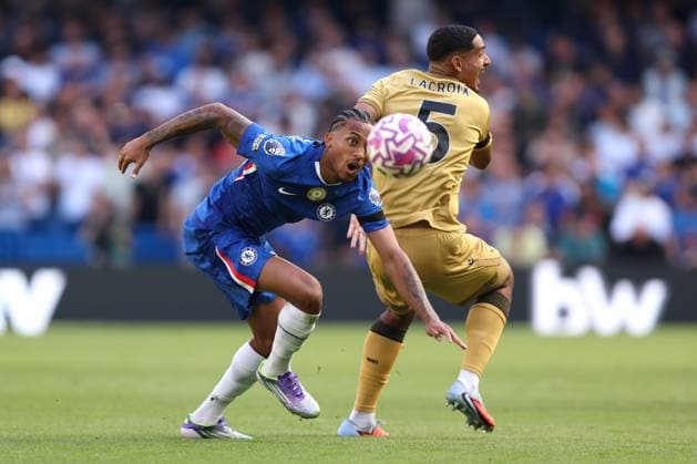 Chelsea v Crystal Palace 17 August 2025, London - Premier League Football - Chelsea v Crystal Palace - Joao Pedro of Chelsea - Photo: Charlotte Wilson Offside. London UK Copyright: xCharlottexWilsonx xOffsidexOffside