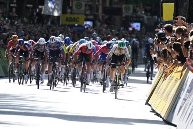 17-08-2025 Classica Di Amburgo; 2025, Q36.5; 2025, Lotto; 2025, Soudal - Quick Step; 2025, Alpecin - Deceuninck; Townsend, Rory; De Lie, Arnaud; Magnier, Paul; Philipsen, Jasper; Amburgo; 