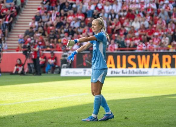 Fußball, Frauen, Testspiel, Saison 2025 2026, 1. FC Union Berlin - Real Madrid, Torfrau Merle Frohms (Real Madrid), 17.08. 2025, Copyright: xMatthiasxKochx