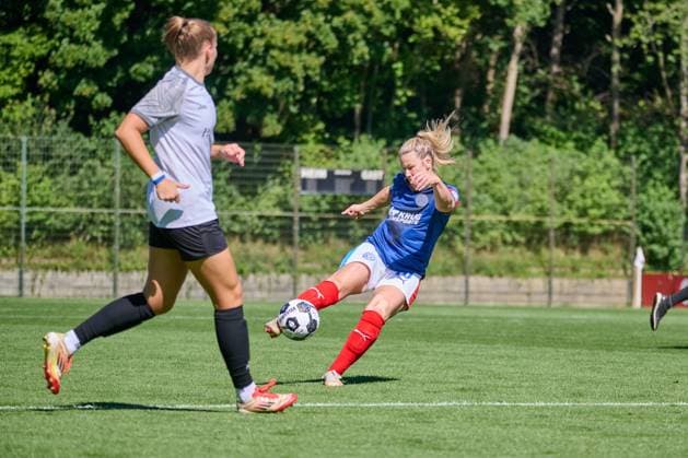 17.08.2025, Fußball, Frauen, Damen, DFB-Pokal Play-Offs, Saison 2025 2026, Holstein Women, Holstein Kiel - SV Meppen Kapitänin Sarah Begunk (Kiel) Kiel, Citti Fussball Park - Proj Holstein-Stadion Schleswig-Holstein Deutschland