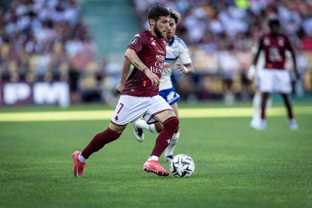 FOOTBALL : Metz FC vs Racing Strasbourg - Ligue 1 1ere journee. Stade Saint-Symphorien de Metz 17 08 2025 Tsitaishvli Giorgi 7  Copyright: xelyxandroxcegarrax