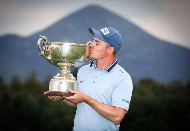 REPRO FREE *PRESS RELEASE NO REPRODUCTION FEE* EDITORIAL USE ONLY AIG Irish Men s Amateur Close Championships, Westport, Mayo 17 8 2025 Stuart Grehan celebrates winning Stuart Grehan celebrates winning 17 8 2025  Copyright: x INPHO TomxMaherx TEK_7490