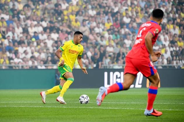 FC Nantes v Paris Saint-Germain FC - Ligue 1 McDonald s 2025 2026 31 Mostafa MOHAMED (fcn) during the Ligue 1 McDonald s match between FC Nantes and Paris Saint-Germain FC at Stade de la Beaujoire on August 17, 2025 in Nantes, France. Nantes France  Copyright: xFEPx 776348097