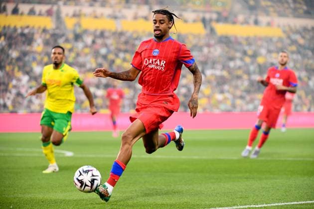 FC Nantes v Paris Saint-Germain FC - Ligue 1 McDonald s 2025 2026 29 Bradley BARCOLA (psg) during the Ligue 1 McDonald s match between FC Nantes and Paris Saint-Germain FC at Stade de la Beaujoire on August 17, 2025 in Nantes, France. Nantes France  Copyright: xFEPx 776348097
