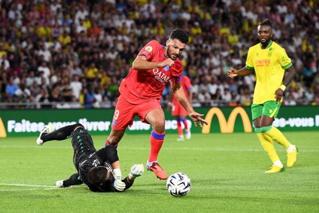 FC Nantes v Paris Saint-Germain FC - Ligue 1 McDonald s 2025 2026 09 Goncalo MATIAS RAMOS (psg) during the Ligue 1 McDonald s match between FC Nantes and Paris Saint-Germain FC at Stade de la Beaujoire on August 17, 2025 in Nantes, France. Nantes France  Copyright: xFEPx 776348097