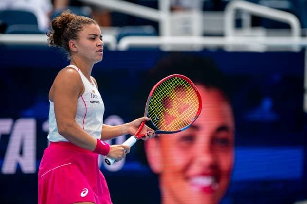 Cincinnati Open Semifinals: Jasmine Paolini V Veronika Kudermetova Jasmine Paolini is seen during her semifinals match at the Cincinnati Open in Mason, Ohio, on August 17, 2025. Mason Ohio United States  Copyright: xJasonxWhitmanx originalFilename:whitman-cincinna250817_npjib.jpg