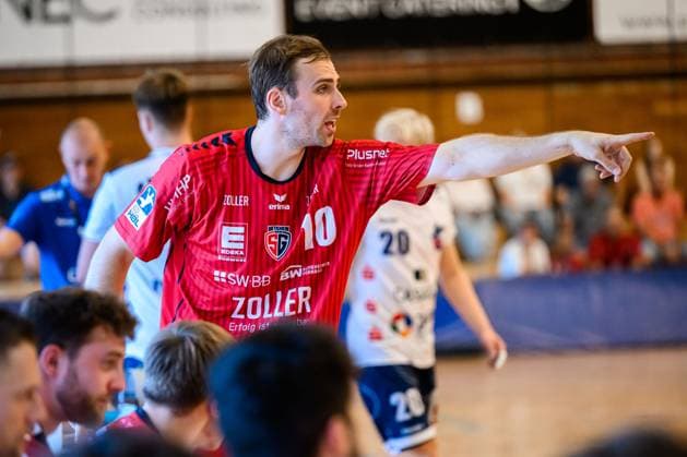 Bietigheim: HBL - 25 26 - DHB-Pokal - SG BBM Bietigheim - VfL Potsdam Tom Wolf (Bietigheim) Bietigheim-Bissingen Halle am Viadukt Baden-Württemberg Deutschland