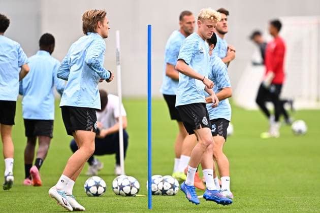 Rangers FC v Club Brugge - UEFA Champions League Media Activities 18 08 2025 WESTKAPELLE, BELGIUM - AUGUST 18 : Seys Joaquim defender of Club Brugge pictured during a training session ahead of the UEFA Champions League 2025 26 play-off round first leg between Rangers FC and Club Brugge on August 18, 2025 in Westkapelle, Belgium, 18 08 2025 Westkapelle Belgium  Copyright: xTomasxSiskx