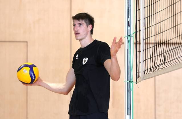 BAU 18.08.2025 Ludwigsburg Volleyball Barock Volleys MTV Ludwigsburg Training, Neuzugang Jan Huber