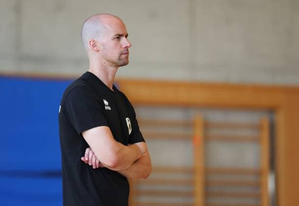BAU 18.08.2025 Ludwigsburg Volleyball Barock Volleys MTV Ludwigsburg Training, Trainer Hasse Mattila