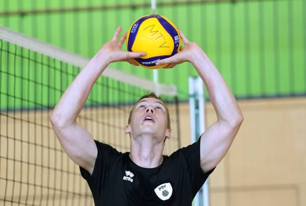 BAU 18.08.2025 Ludwigsburg Volleyball Barock Volleys MTV Ludwigsburg Training, Neuzugang Tomi Saarinen