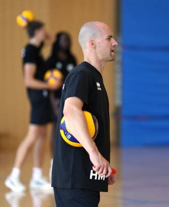 BAU 18.08.2025 Ludwigsburg Volleyball Barock Volleys MTV Ludwigsburg Training, Trainer Hasse Mattila