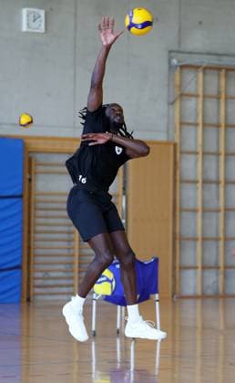 BAU 18.08.2025 Ludwigsburg Volleyball Barock Volleys MTV Ludwigsburg Training, Neuzugang Nyherowo Omene