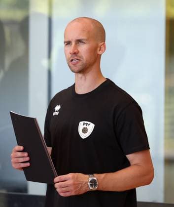 BAU 18.08.2025 Ludwigsburg Volleyball Barock Volleys MTV Ludwigsburg Training, Trainer Hasse Mattila