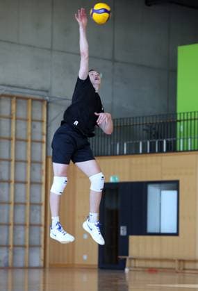 BAU 18.08.2025 Ludwigsburg Volleyball Barock Volleys MTV Ludwigsburg Training, Neuzugang Tomi Saarinen