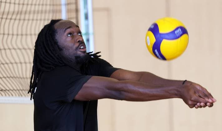 BAU 18.08.2025 Ludwigsburg Volleyball Barock Volleys MTV Ludwigsburg Training, Neuzugang Nyherowo Omene