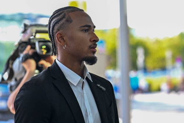 SOCCER - UEFA CL, Bodo vs Sturm FELDKIRCHEN,AUSTRIA,19.AUG.25 - SOCCER - UEFA Champions League, play off, FK Bodo Glimt vs SK Sturm Graz, preview, departure Sturm. Image shows Emanuel Aiwu (Sturm).  GEPAxpictures xAvnixRetkoceri