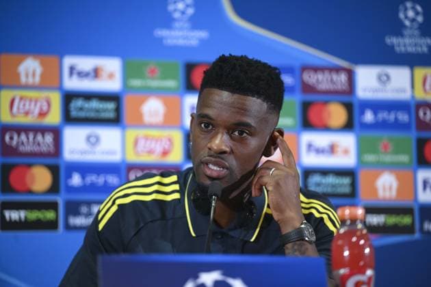 Ahead of Fenerbahce v Benfica - UEFA Champions League ISTANBUL, TURKIYE - AUGUST 19: Nelson Semedo of Fenerbahce attends a press conference, PK, Pressekonferenz ahead of the UEFA Champions League playoff first leg match against Portugal s Benfica team at the Chobani Stadium in Istanbul, Turkiye on August 19, 2025. Arif Hudaverdi Yaman Anadolu Istanbul Turkey. Editorial use only. Please get in touch for any other usage.  Copyright: x2025xAnadoluxArifxHudaverdixYamanx