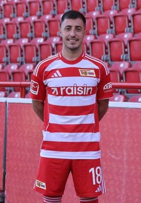 Josip Juranovic; 1.FC Union Berlin FCU Fußball 1.BL Bundesliga Porträttermin Saison 2025 2026 Headshot, Porträt, Portrait, Vorstellung, Präsentation, Pressetermin, GER 19.08.25