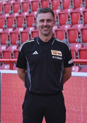 Co Trainer Sebastian Bönig; 1.FC Union Berlin FCU Fußball 1.BL Bundesliga Porträttermin Saison 2025 2026 Headshot, Porträt, Portrait, Vorstellung, Präsentation, Pressetermin, GER 19.08.25