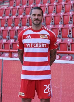 Christopher Trimmel; 1.FC Union Berlin FCU Fußball 1.BL Bundesliga Porträttermin Saison 2025 2026 Headshot, Porträt, Portrait, Vorstellung, Präsentation, Pressetermin, GER 19.08.25