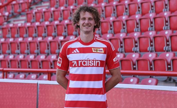 Alex Kral; 1.FC Union Berlin FCU Fußball 1.BL Bundesliga Porträttermin Saison 2025 2026 Headshot, Porträt, Portrait, Vorstellung, Präsentation, Pressetermin, GER 19.08.25