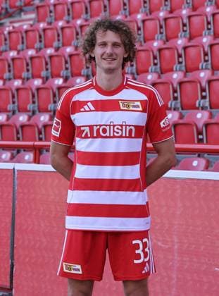 Alex Kral; 1.FC Union Berlin FCU Fußball 1.BL Bundesliga Porträttermin Saison 2025 2026 Headshot, Porträt, Portrait, Vorstellung, Präsentation, Pressetermin, GER 19.08.25