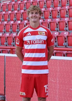 Tom Rothe; 1.FC Union Berlin FCU Fußball 1.BL Bundesliga Porträttermin Saison 2025 2026 Headshot, Porträt, Portrait, Vorstellung, Präsentation, Pressetermin, GER 19.08.25