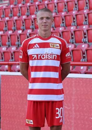 Dmytro Bogdanov; 1.FC Union Berlin FCU Fußball 1.BL Bundesliga Porträttermin Saison 2025 2026 Headshot, Porträt, Portrait, Vorstellung, Präsentation, Pressetermin, GER 19.08.25