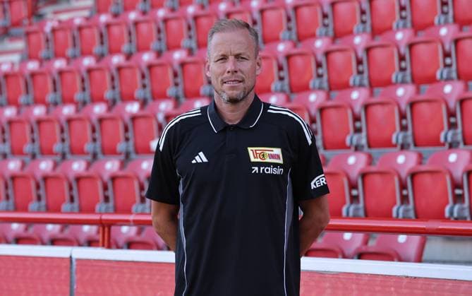 Co Trainer Kevin McKenna; 1.FC Union Berlin FCU Fußball 1.BL Bundesliga Porträttermin Saison 2025 2026 Headshot, Porträt, Portrait, Vorstellung, Präsentation, Pressetermin, GER 19.08.25