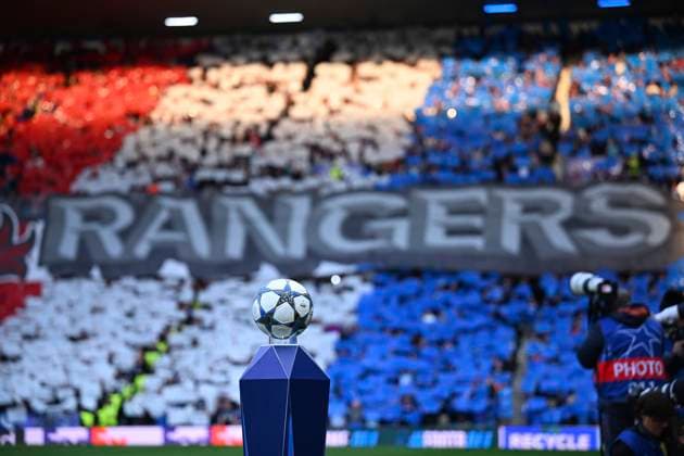 Rangers FC v Club Brugge - UEFA Champions League GLASGOW, SCOTLAND - AUGUST 19 : illustration picture official ball during the UEFA Champions League 2025 26 play-off round first leg between Rangers FC and Club Brugge on August 19, 2025 in Glasgow, Scotland, 19 08 2025 Glasgow Scotland  Copyright: xTomasxSiskx