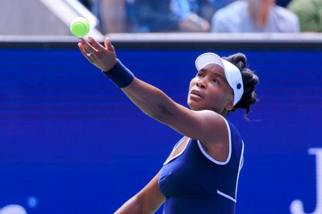 August 19, 2025, Flushing Meadows, New York, USA: Venus Williams (in photo) and Reilly Opelka during a mix doubles match against Karolina Muchova and Andrey Rublev at the 2025 US Open at USTA Billie Jean King National Tennis Center on Tuesday August 19, 2025 in the Flushing neighborhood of the Queens borough of New York City. JAVIER ROJAS PI Flushing Meadows USA - ZUMAp124 20250819_zaa_p124_022 Copyright: xJavierxRojasx