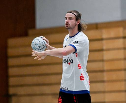 19.08.2025, xpsx, Handball Testspiel, HSG Hanau - TSV Bayer Dormagen v.l. Winkler, Jan-Philipp (HSG Hanau) Hanau Hessen Deutschland (DEU)
