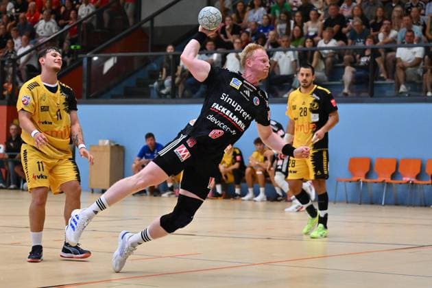 19.08.2025 - Handball - Saison 2025 2026 - Testspiel - Freundschaftsspiel : HC Erlangen HCE - Bregenz Handball - - xwoxzix - Sebastian Firnhaber (18, HC Erlangen HCE )