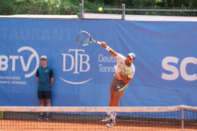 Stefan Popovic (SRB), ATP, Tennis Herren Challenger Schwaben Open, Herren, Achtelfinale, Tennis, 20.08.2025 Augsburg Bayern Deutschland