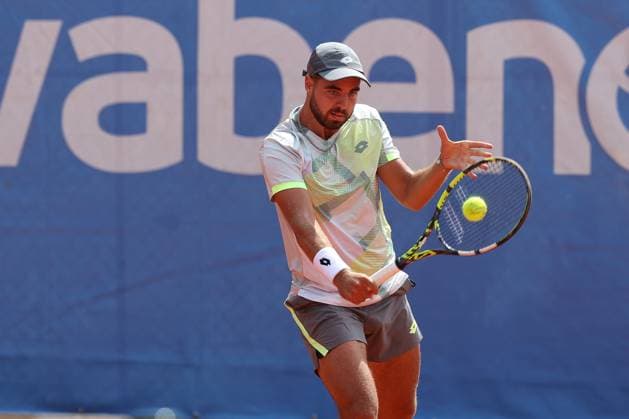 Stefan Popovic (SRB), ATP, Tennis Herren Challenger Schwaben Open, Herren, Achtelfinale, Tennis, 20.08.2025 Augsburg Bayern Deutschland