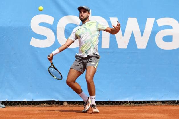 Stefan Popovic (SRB), ATP, Tennis Herren Challenger Schwaben Open, Herren, Achtelfinale, Tennis, 20.08.2025 Augsburg Bayern Deutschland