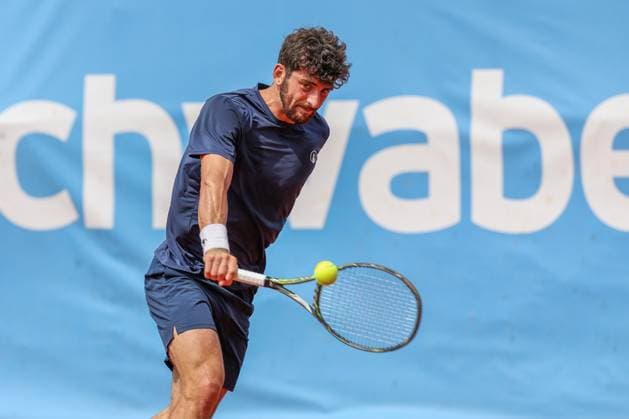 Buvaysar Gadamauri (BEL), ATP, Tennis Herren Challenger Schwaben Open, Herren, Achtelfinale, Tennis, 20.08.2025 Augsburg Bayern Deutschland