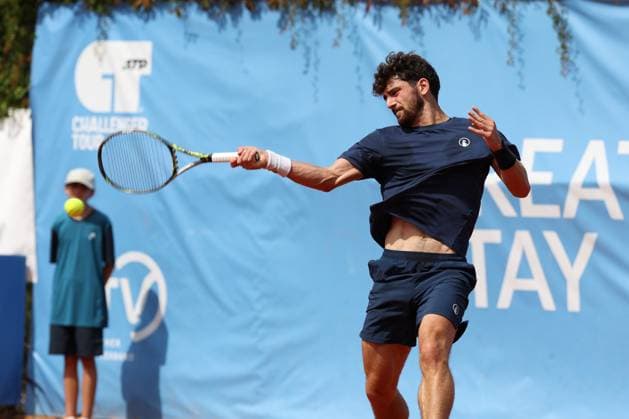 Buvaysar Gadamauri (BEL), ATP, Tennis Herren Challenger Schwaben Open, Herren, Achtelfinale, Tennis, 20.08.2025 Augsburg Bayern Deutschland
