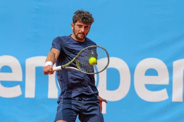 Buvaysar Gadamauri (BEL), ATP, Tennis Herren Challenger Schwaben Open, Herren, Achtelfinale, Tennis, 20.08.2025 Augsburg Bayern Deutschland