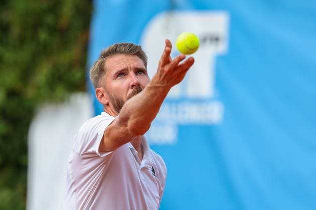 Cedrik-Marcel Stebe (GER), ATP, Tennis Herren Challenger Schwaben Open, Herren, Achtelfinale, Tennis, 20.08.2025 Augsburg Bayern Deutschland