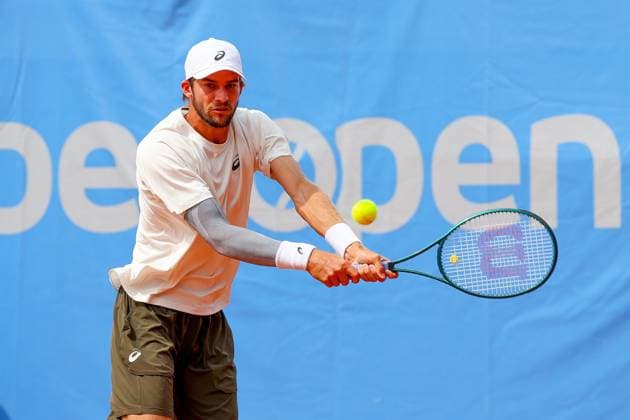 Henri Squire (GER), ATP, Tennis Herren Challenger Schwaben Open, Herren, Achtelfinale, Tennis, 20.08.2025 Augsburg Bayern Deutschland