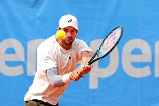 Henri Squire (GER), ATP, Tennis Herren Challenger Schwaben Open, Herren, Achtelfinale, Tennis, 20.08.2025 Augsburg Bayern Deutschland