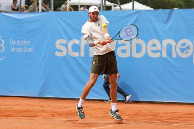 Henri Squire (GER), ATP, Tennis Herren Challenger Schwaben Open, Herren, Achtelfinale, Tennis, 20.08.2025 Augsburg Bayern Deutschland