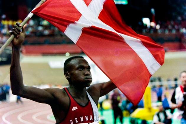 970309 Friidrott, VM, Inomhus: Wilson Kipketer, Danmark segrade pa 800 m. *** 970309 Athletics, World Championships, Indoor Wilson Kipketer, Denmark won the 800 m  Copyright: BILDBYRAN BB970309BB078